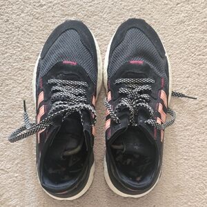 adidas Black and Pink Athletic Shoes
